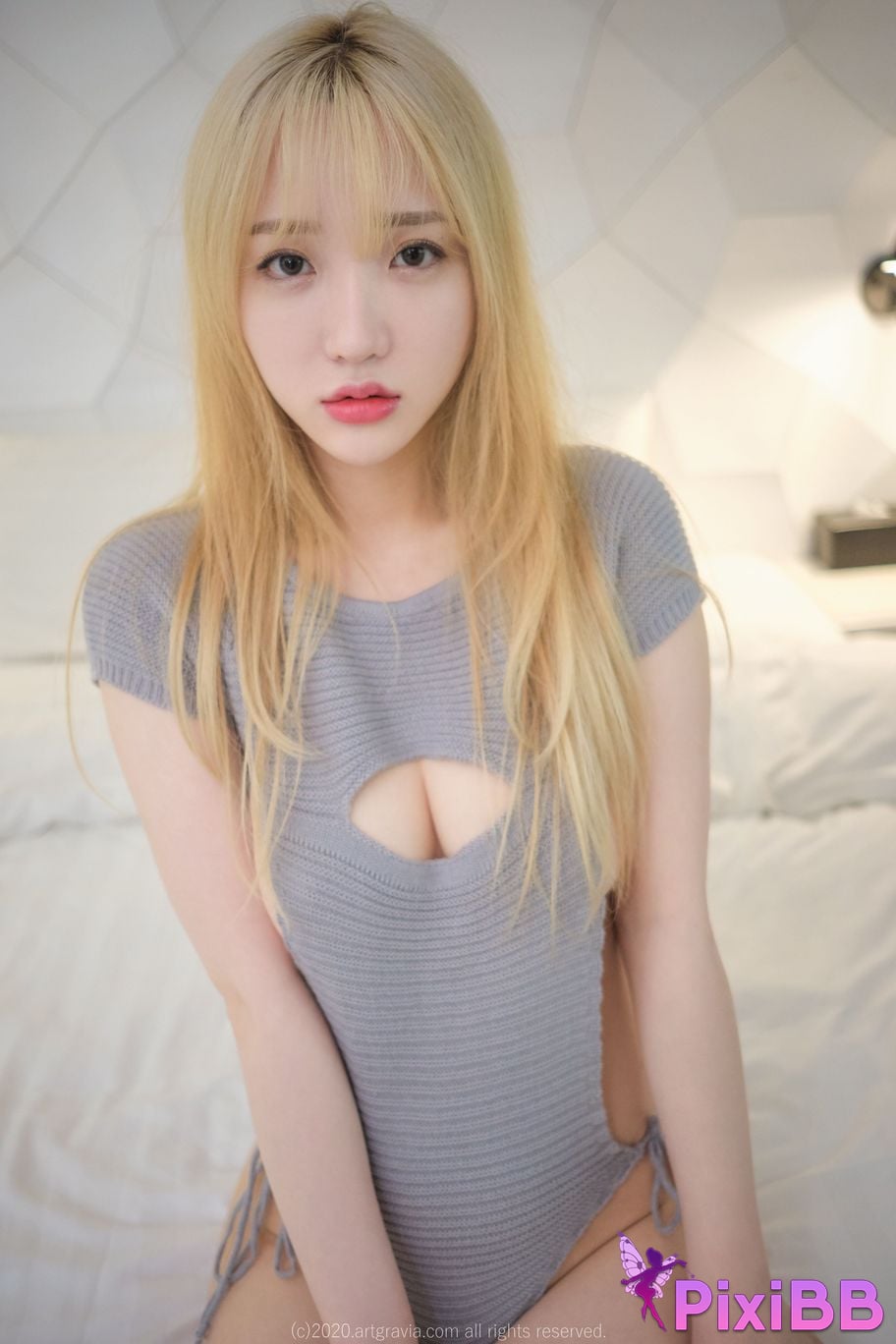 [ArtGravia] Vol.173 – Son Ye Eun Grey Knit Backless T shirt PixiBB.COM 48